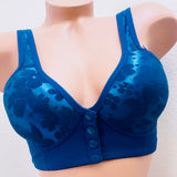 Pack of 6 Daisy Bras for Older women wire free button front Bra