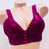Pack of 6 Daisy Bras for Older women wire free button front Bra