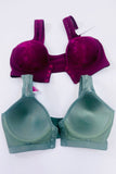 Pack of 6 Daisy Bras for Older women wire free button front Bra