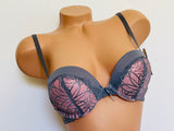 Max Lift Bra Plunge Push up Double Padded add 2 cup size 1290