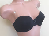 6 pack of Women's Bra Multi-Way Clear Back & Straps Dancer PROM WEDDING Underwire Push Up bras 322