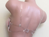 6 pack of Women's Bra Multi-Way Clear Back & Straps Dancer PROM WEDDING Underwire Push Up bras 322
