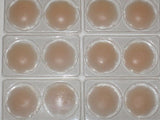 4 pair SILICONE BREAST Nipple PETAL COVER Reusable Beiges One Size Fulness