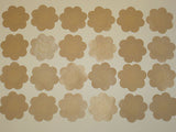 50 Pairs BREAST Nipple PETAL COVER New SATIN Pasties One Size Beige Fullness