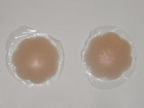 4 pair SILICONE BREAST Nipple PETAL COVER Reusable Beiges One Size Fulness